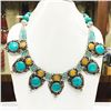 Image 1 : Tibet Hand Made Natural Turquoise Royal Necklace