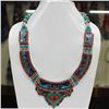 Image 1 : Tibet Natural Stone Tribal Queen Royal Necklace