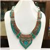 Image 1 : Tibet Natural Stone Tribal Queen Royal Necklace
