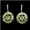 Image 1 : Natural Peridot Rhodolite Garnet 63 Cts  Earrings