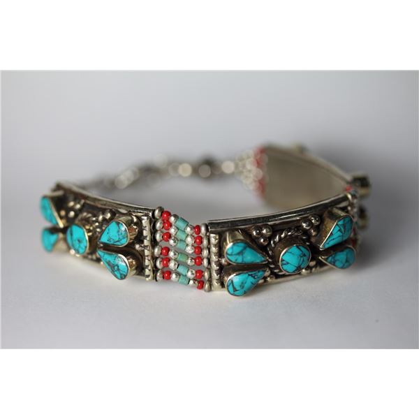 Tibet Hand Made Turquoise Bracelet