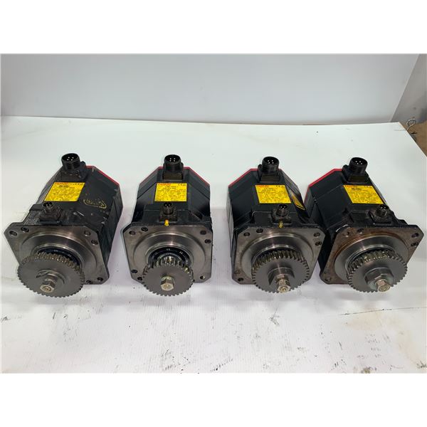 (4) Fanuc A06B-0235-B605 AC Servo Motor