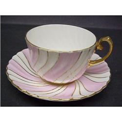 GLADSTONE CHINA CUP and SAUCER GOLD GILT #1847130