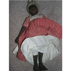 Black Cloth doll with stitched features #1847363