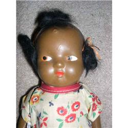 Black Composition Topsy Doll  #1847367