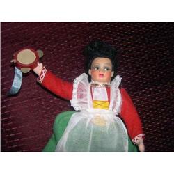 Molded Face Cloth International doll tamburine #1847389