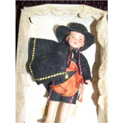 4" Bisque Minature Spanish Boy with  Box #1847485