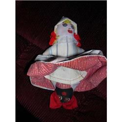 Black & White Cloth Topsy Turvy Doll #1847496