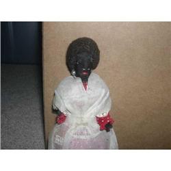 8  Black Cloth Doll W/ Stitched Features #1847514