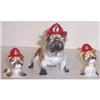 Image 1 : English Bulldog Firemen Figurine Trio   #1847781