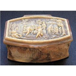 Old Metal Decorated Cedar Jewelry Box #1847824