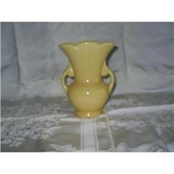 USA Yellow Two Handled Vase #1847831