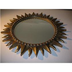 Gloden Leaf Sunburst Mirror!  #1848179