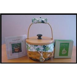 Longaberger 2002 LUCKY YOU Super Basket SET  #1848321