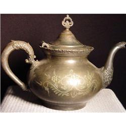 silverplate tea pot. #1848334