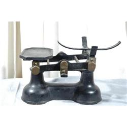 Antique British Beam Balance Scale Cast Iron  #1848349
