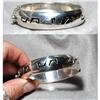 Image 1 : Taxco Mexico Sterling Hinged Bangle Overlay  #1848360