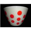 Image 1 : Fire King Red Dot Large Splash Bowl #1848413