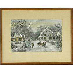 Currier and Ives, ?American Homestead Winter? #1861688