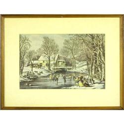 Currier and Ives, ?Winter Pastime? reprint #1861703