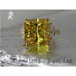 RHJ Rare Rich Canary Cubic Zirconium Ring #1861726
