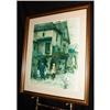 Image 1 : "The Toast"  Print Gold Leaf Wood Frame Signed #1861993