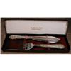 Image 1 : Sheffield FISH Carving SET Sterling and EPNS #1862139