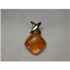 Image 1 : Beautiful Estate 14K YG Amber Pendant Enhancer #1862241