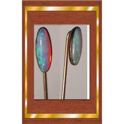 14KT Victorian rose gold large OPAL Stickpin #1862332