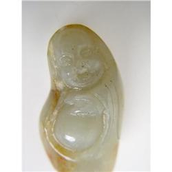 Chinese carved Celadon jade Pendant #1862421