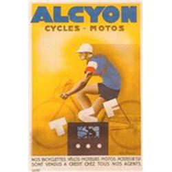 Original Alcyon Cycles Motos Poster #1862581