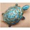 Image 1 : FILIGREE CLOISONNE STYLE BROOCH - TURTLE #1875448