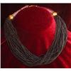 Image 1 : Multi-Strand Black Seed Bead Necklace #1875624