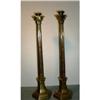 Image 1 : Antique Pair Gothic Bronze Candleholders #1875736