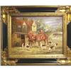 Image 1 : Oil Painting Huntsman With Hounds  #1875739