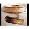 Image 1 : 1900's Victorian ENAMEL Etched hinged bracelet #1876021