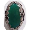 Image 1 : NOUVEAU STERLING Chrysoprase DECO RING #1876034