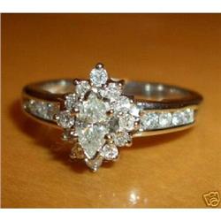 14K White Gold Diamond Engagement Ring #1876207