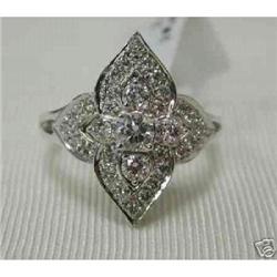 14K White Gold Diamond Right Hand Ring #1876208