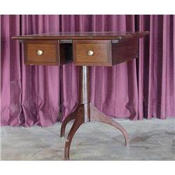 ANTIQUE ART DECO RETRO INLAID ACCENT TABLE #1876282