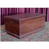 Image 1 : ANTIQUE DOVETAILED WALNUT BLANKET CHEST TRUNK #1876289