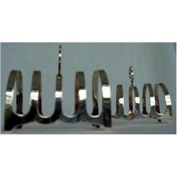 PAIR 1940's ST SILVER TOAST RACKS ELEGANT #1876391