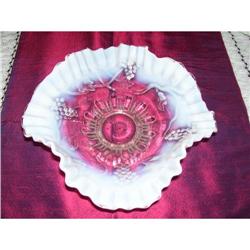 Jefferson White Opalescent and Clear Bowl - GA #1876426