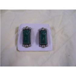 GREEN STONE EARRINGS - GA 0078 #1876430