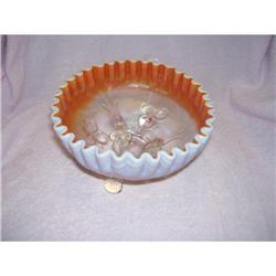 Dugan Peach Opal Cherries Bowl #1876441