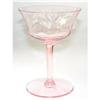Image 1 : Pink Elegant Depression Glass Stem Set (8) #1886654