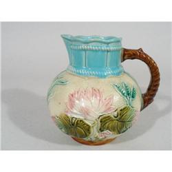 Wardle & Co. Majolica Water Lily Pitcher,  Late#1886683