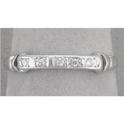 14K White Gold,and Diamond Band #1886696