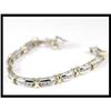 Image 1 : A Beautiful 14K Two Tone Diamond Bracelet #1886821