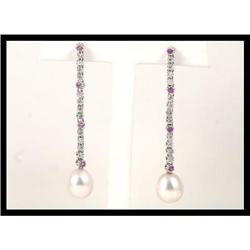 Dazzling 14K White Gold Earrings #1886857